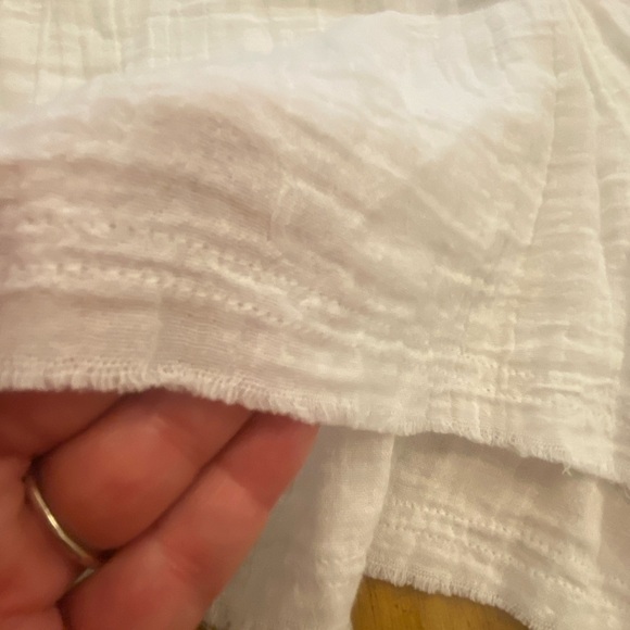 Elan Women’s White Cotton Raw Hem Pocket Shorts New Small - Picture 5 of 12